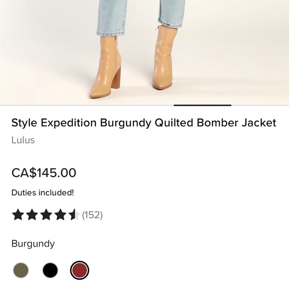 Bomber jacket from lulus (not lululemon). - Picture 3 of 5